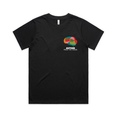 AFTI Women's Classic Tee (Dark) Front & Back Thumbnail